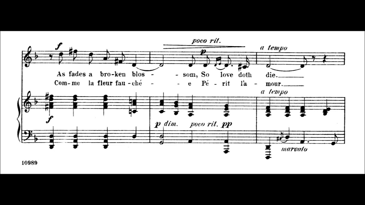 Fleur Jetee - Cécile Chaminade [With score]