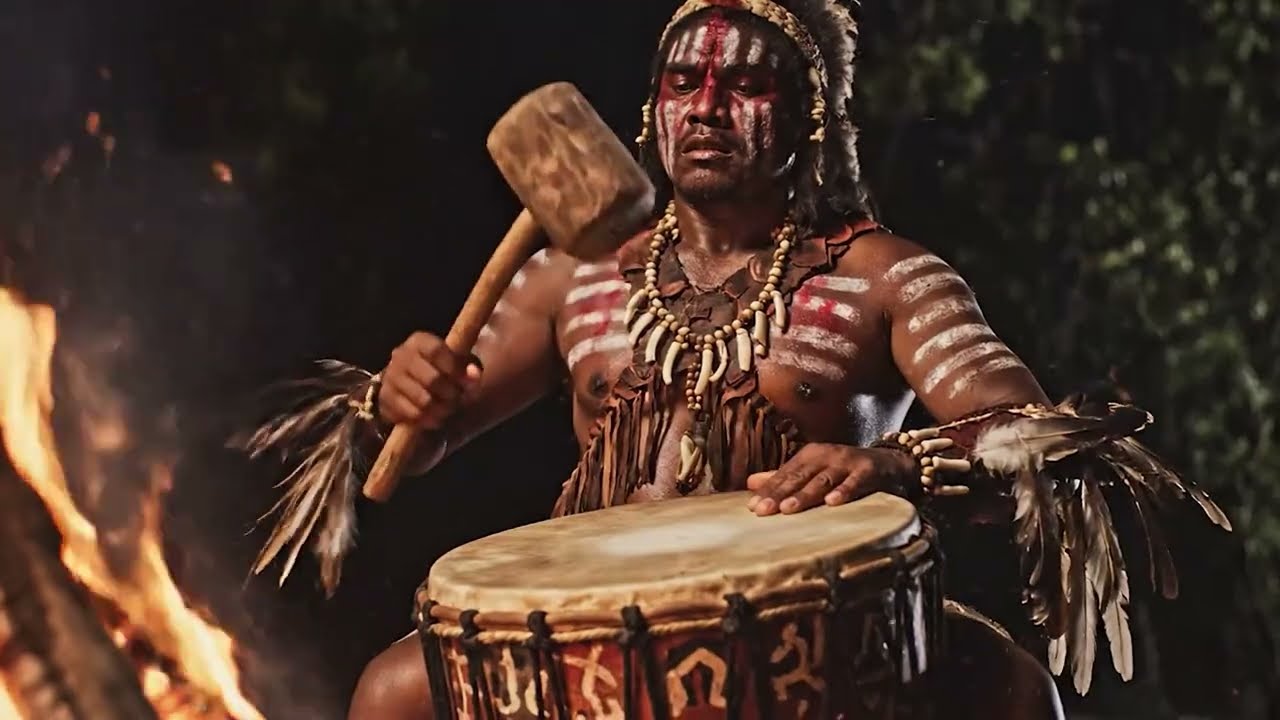 POWERFUL SHAMANIC DRUMMING | TRIBAL FIRE RITUAL & PRIMAL HEALING ENERGY
