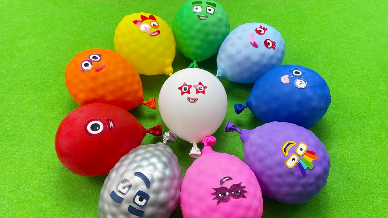 Numberblocks - Relaxing Orbeez With Balloons Colorful | Satisfying Video Orbeez