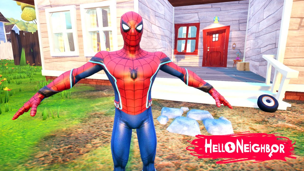 DELİ ÖRÜMCEK ADAM ÇILDIRDI 😱 Hello Neighbor Mod