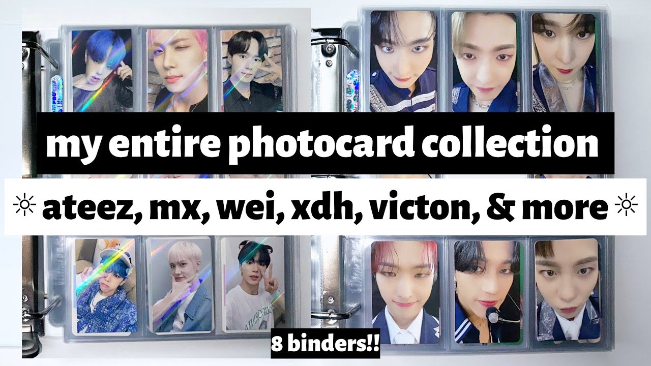 ☼ my entire photocard collection ☀︎ ateez, monsta x, wei, xdh, victon, & more ☼
