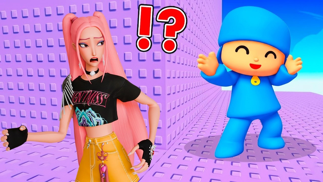 Mira Plays Pocoyo Troll Tower in Roblox