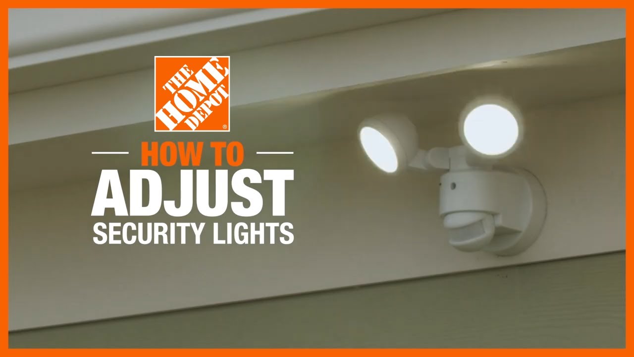 How to Adjust Security Lights | Lighting and Ceiling Fans | The Home Depot