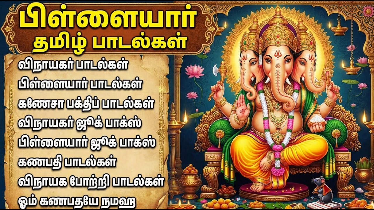 Wednesday Special Lord Vinayagar Bhakti Padalgal | Vinayagar 108 Potri | Tamil Bhakti Songs