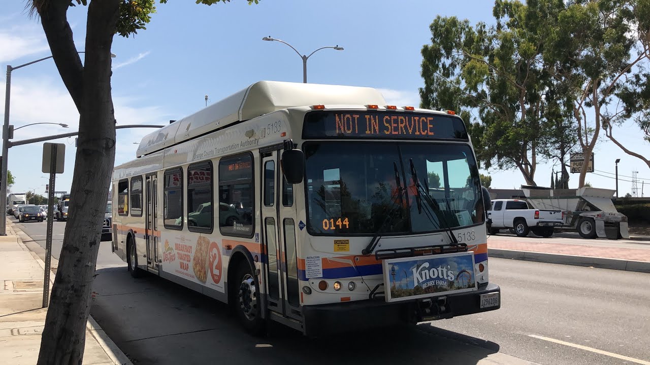OCTA Buses outside Garden Grove Base
