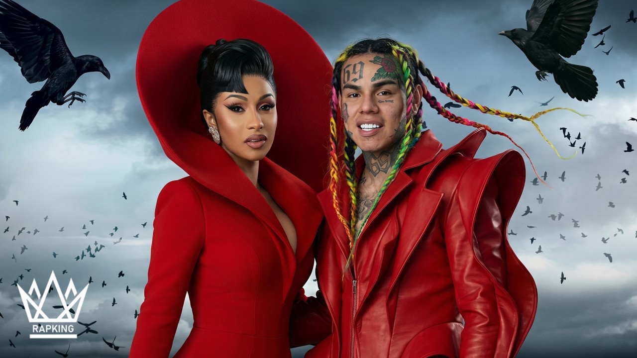 6IX9INE & Cardi B - LOOK AT ME ft. 50 Cent (RapKing Music Video)