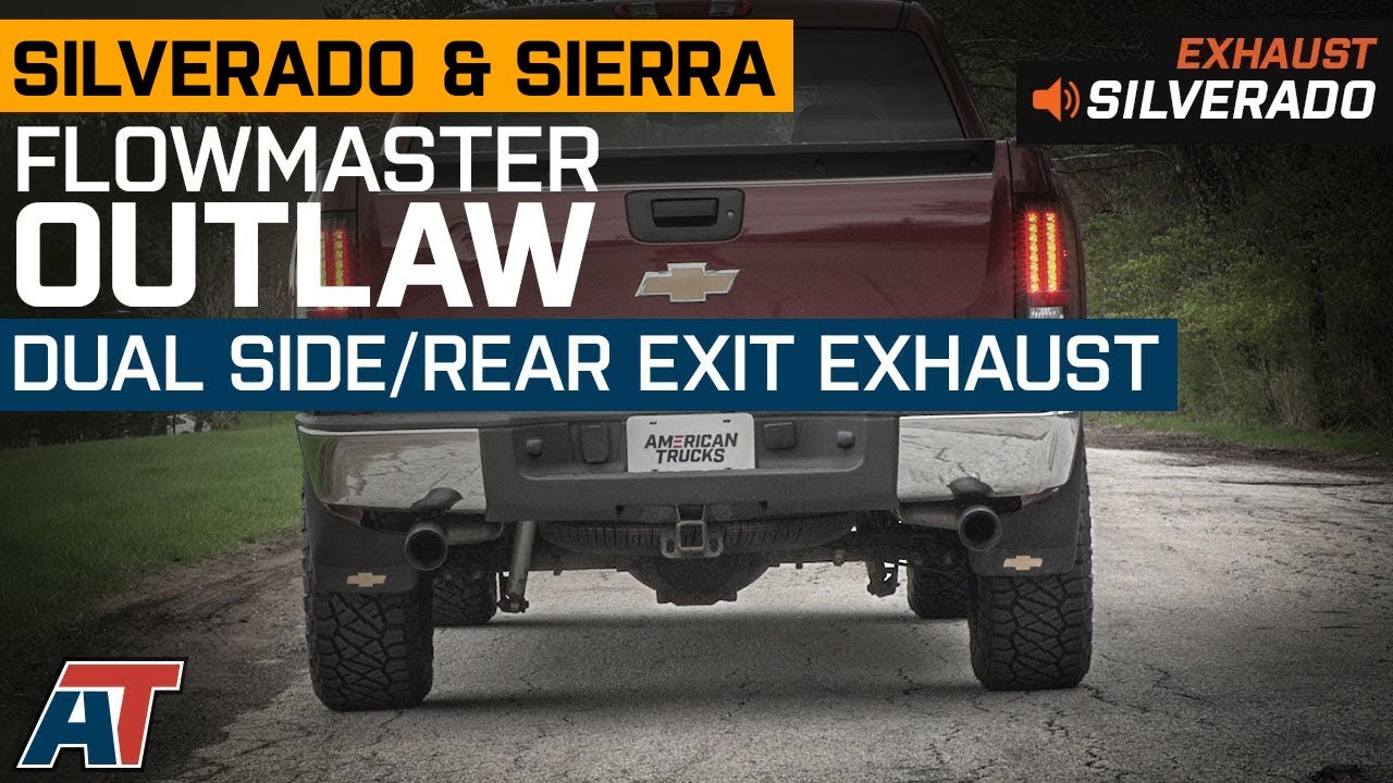 2009-2013 Silverado & Sierra Flowmaster Outlaw Dual Exhaust System; Side/Rear Exit Review & Install