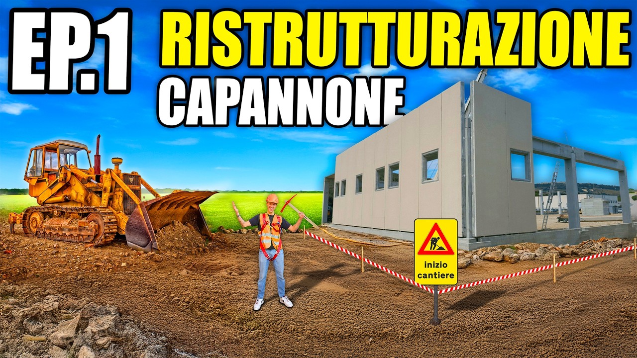 RISTRUTTURO IL MIO CAPANNONE EP.1