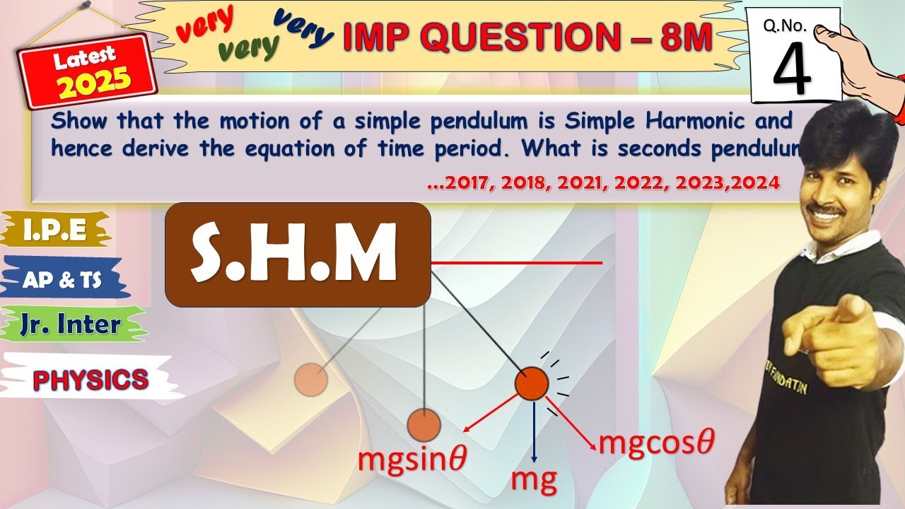 04 - jr.Physics - 8m / SHM of a simple pendulum