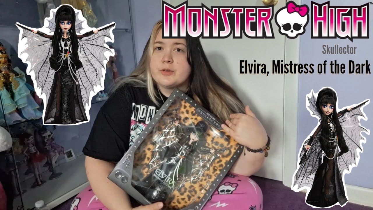 My FIRST Skullector Doll! - Monster High Skullector: Elvira, Mistress of the Dark Doll Unboxing