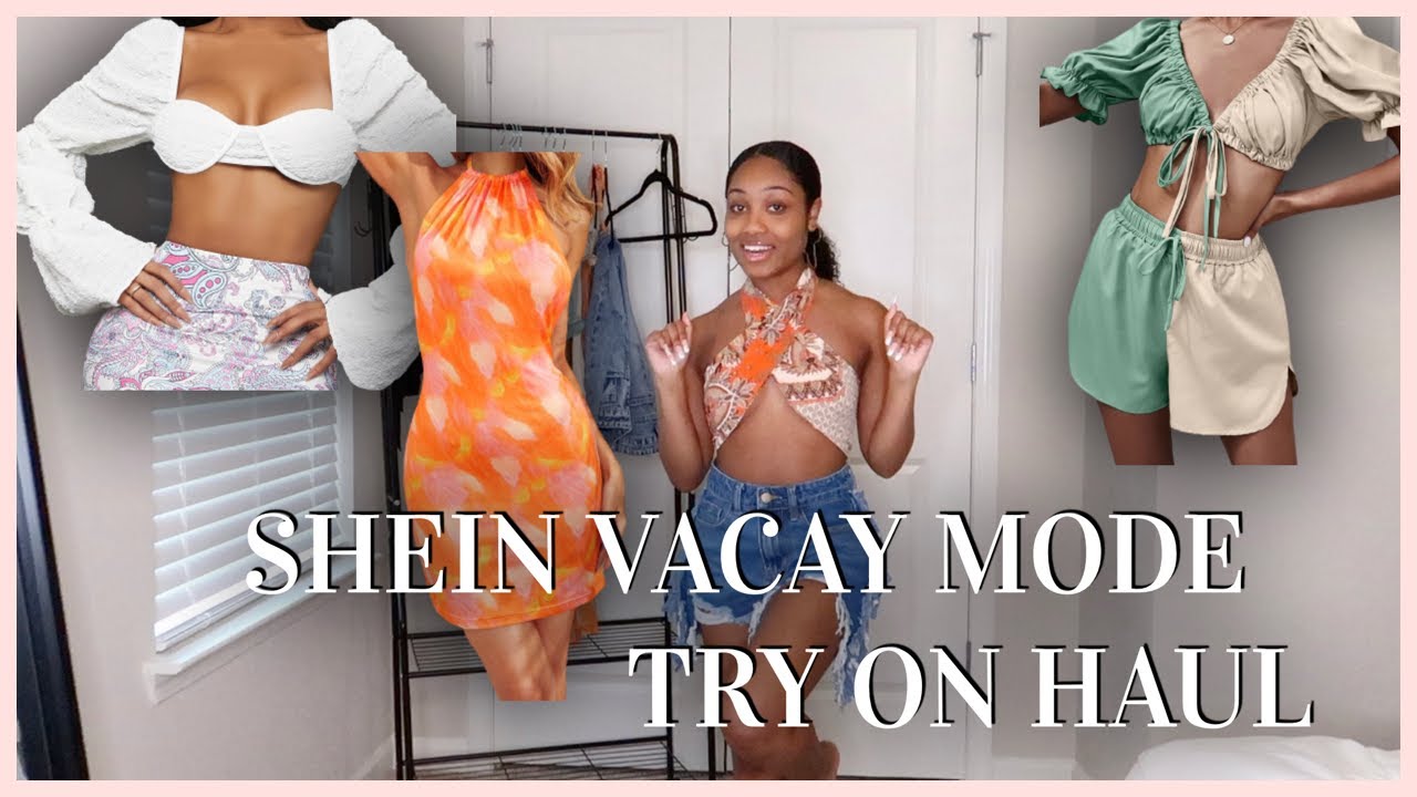 SHEIN Vacay Mode Try On Haul | Tops, Shorts, Bikinis & More
