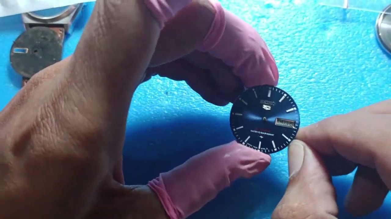 Cara mengganti Dial dan jarum seiko 5