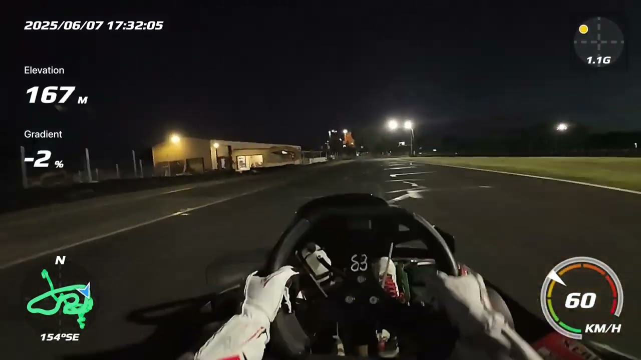 Picton Karting Track Cold Night Run | 23HP RMax 2-Stroke | Full Session