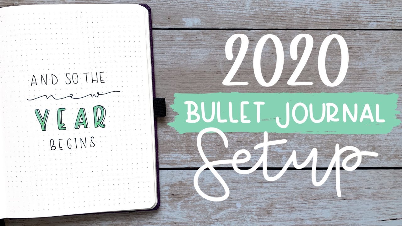 2020 Bullet Journal SETUP | Plan With Me | BUJOANDCOOKIES