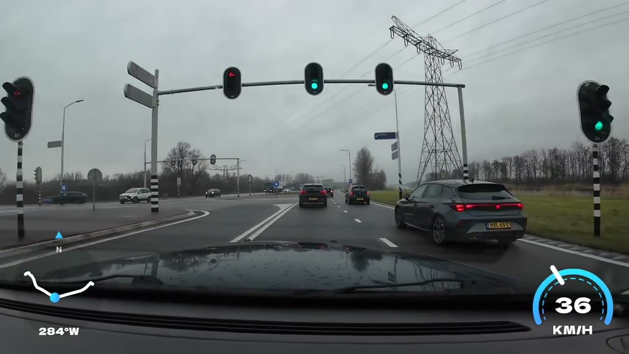 Drive with me - Zeewolde to Almere Centrum in my 2007 Ford Crown Victoria P71 in the rain