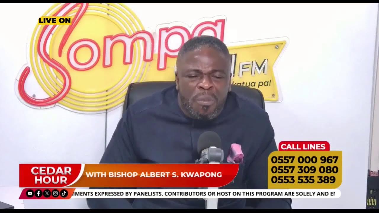 CEDAR HOUR WITH BISHOP ALBERT SACKEY KWAPONG LIVE ON SOMPA 93.1FM/TV || 20-02-26