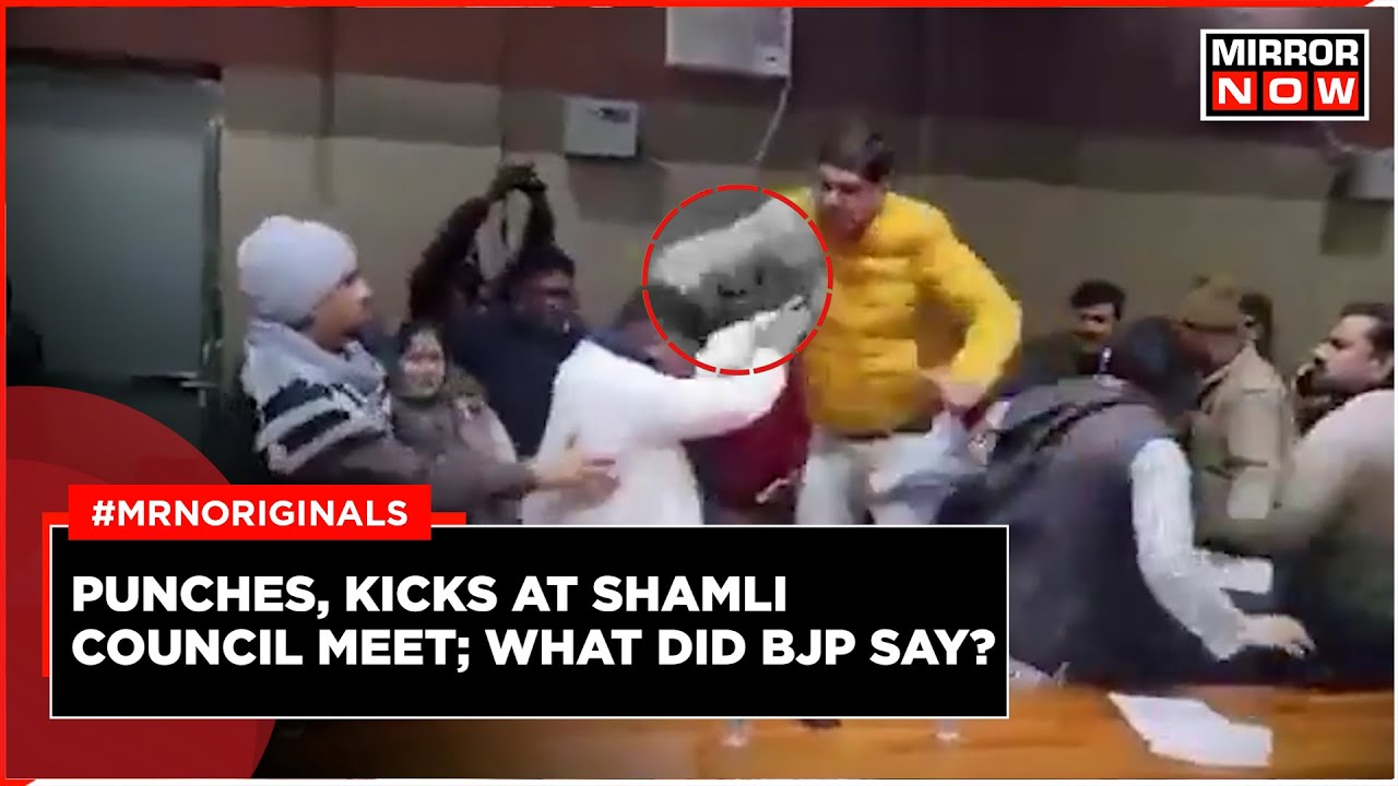 Shamli Viral Video | MLCs Throw Punches at Each Other in Uttar Pradesh's Shamli | Viral Video UP