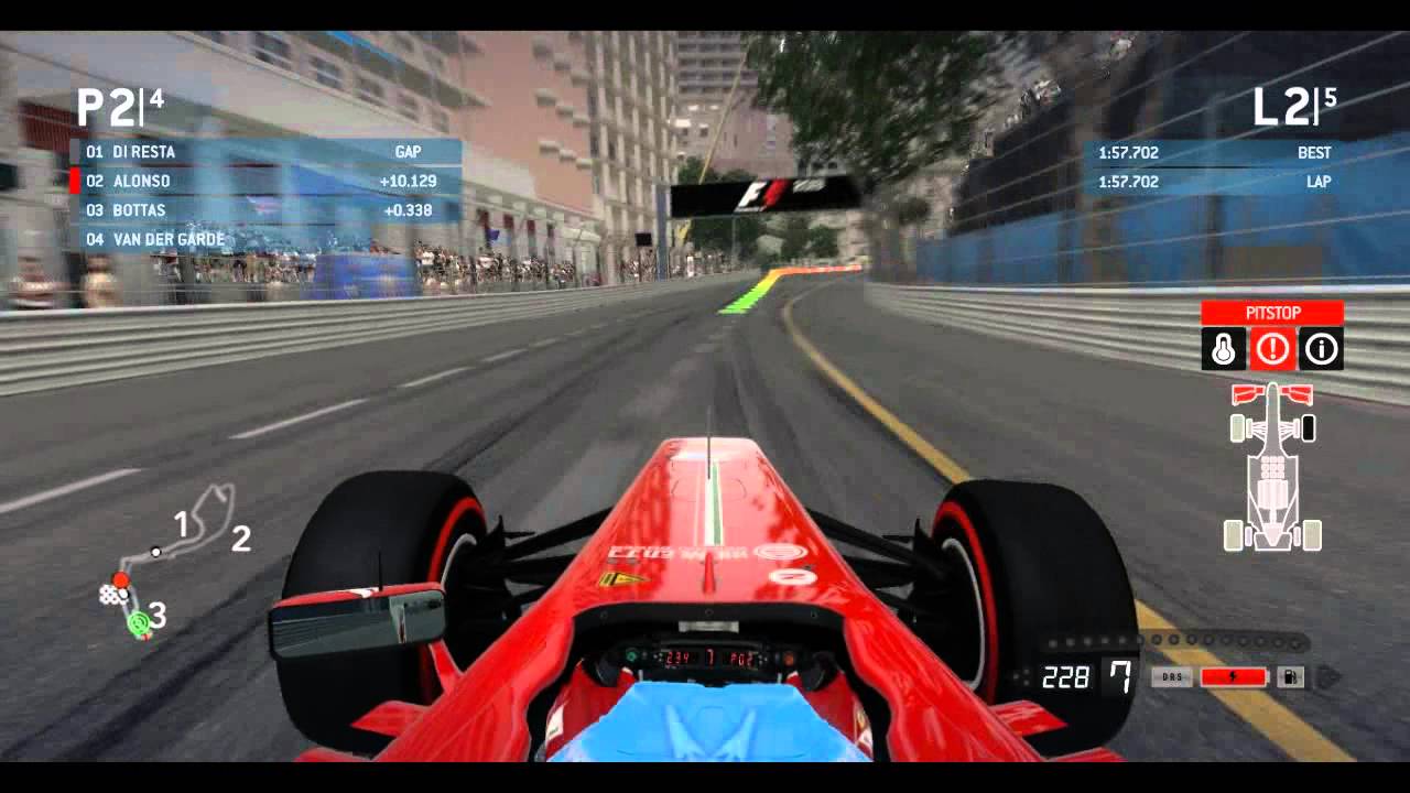 F1 2013 - When AI meets Monaco [Realistic Damage Mod]
