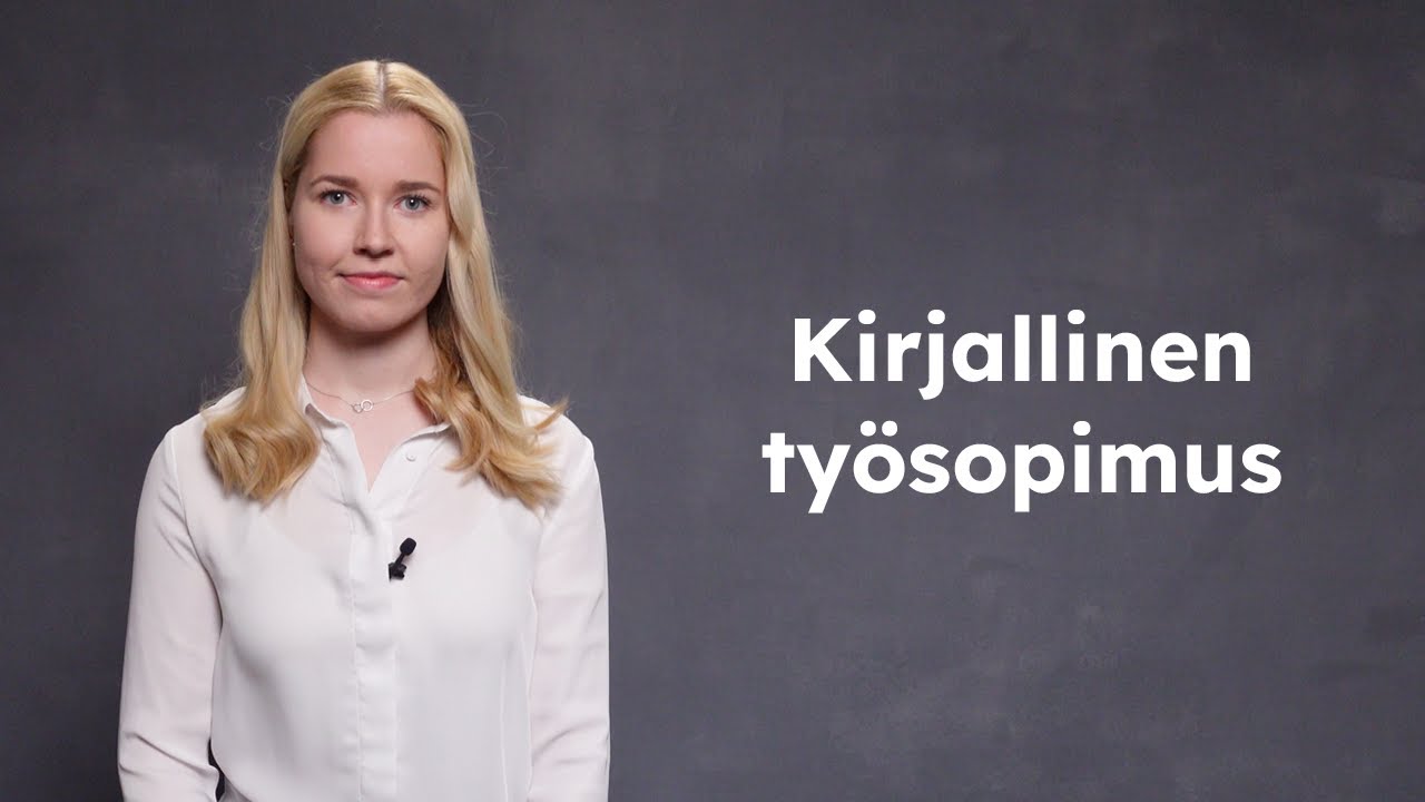 Ty&ouml;sopimus | Miksi ja miten sopia kirjallisesti?