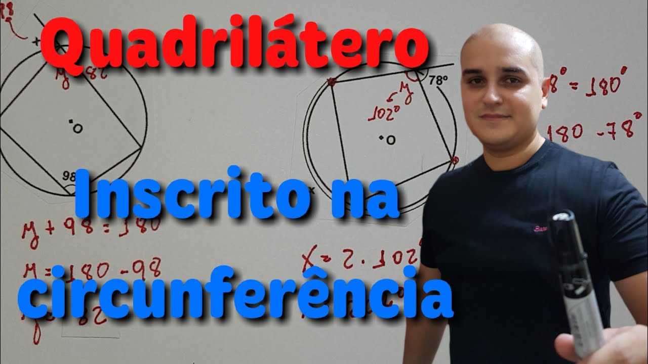 Ângulos na Circunferência - Quadrilátero Inscrito na Circunferência