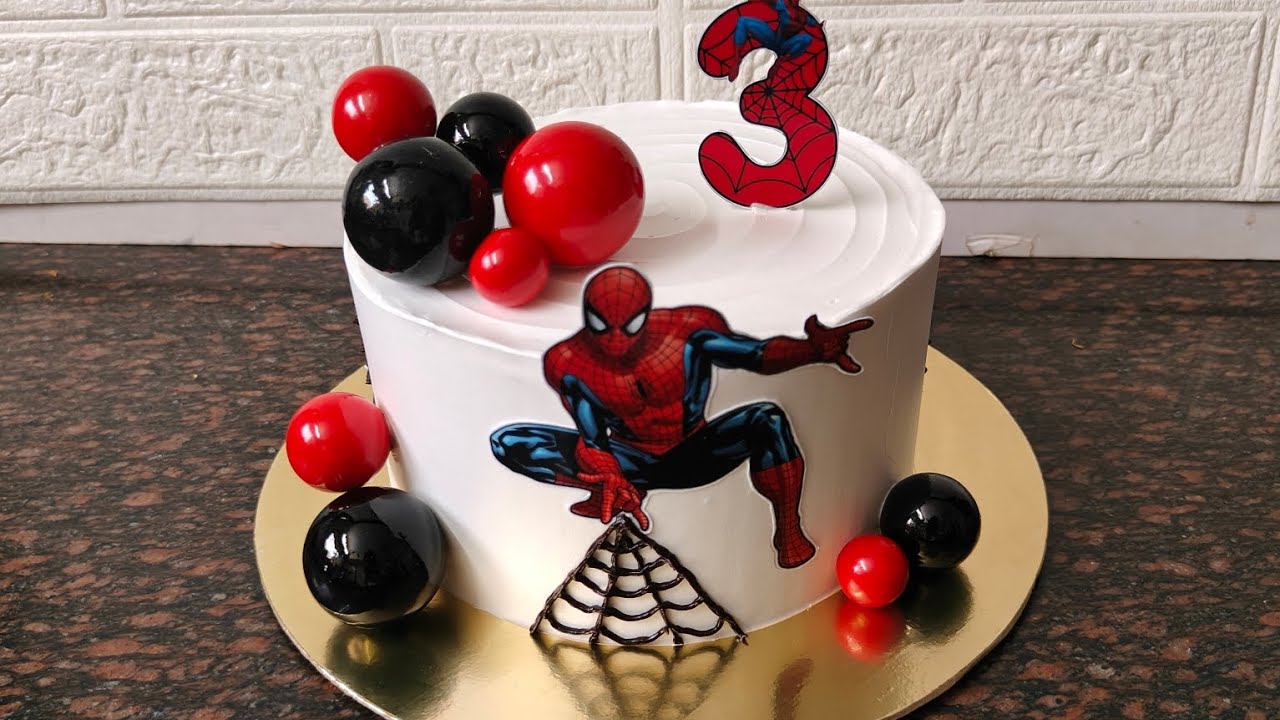 Spiderman theme Cake ‎⁨@Kikis_KKitchen⁩  
