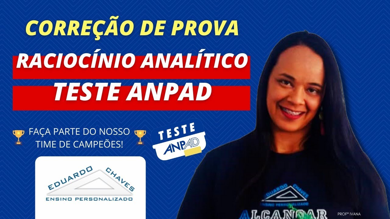 Teste ANPAD - Conceitos iniciais de Raciocínio Analítico
