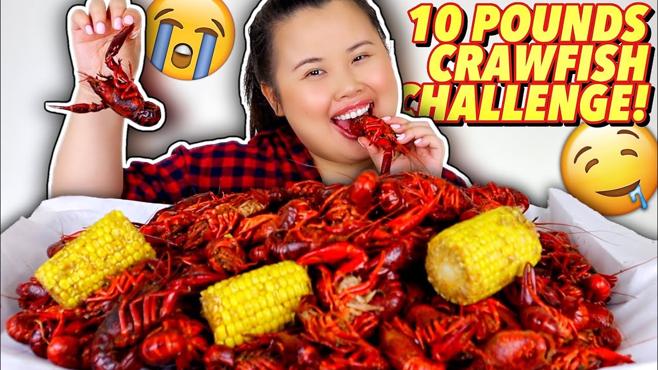 10 POUNDS OF CRAWFISH SEAFOOD BOIL MUKBANG 먹방 EATING SHOW!