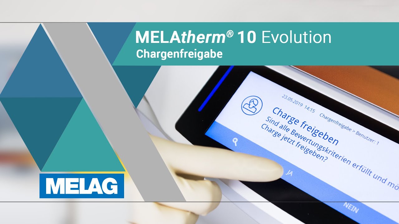 Freigabe Thermodesinfektor / RDG: Chargen freigeben | MELAtherm 10 Evolution Tutorial