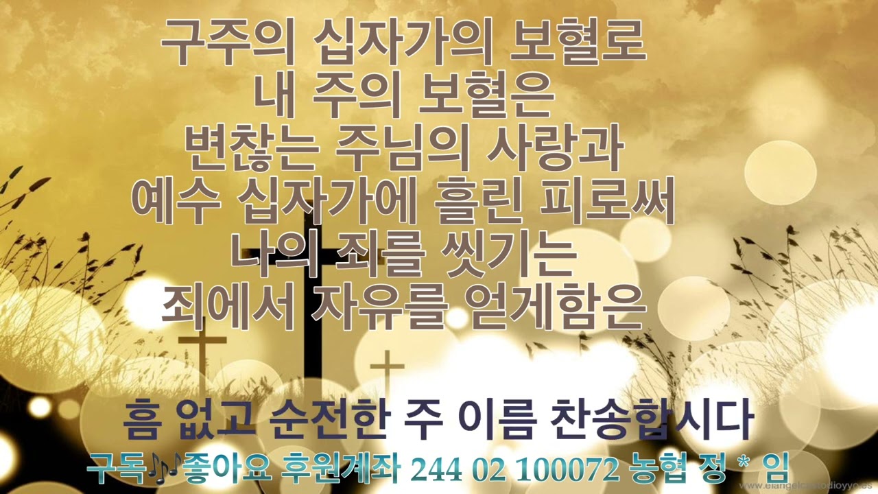 매일 들어도 은혜가 넘치는 능력의 보혈 찬양 / 구주의 십자가 보혈로외 5곡 / 2 시간 기도 음악 성령님의 임재
