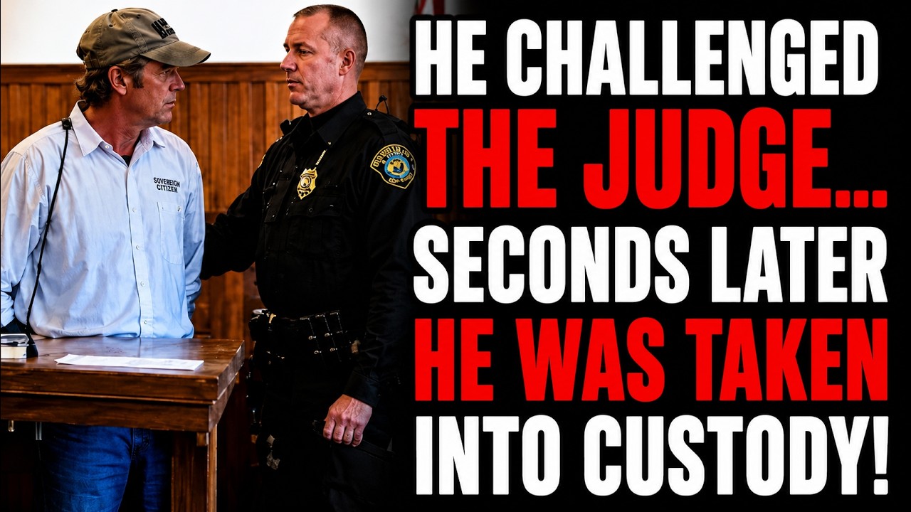 Sovereign Citizen He Challenged the Judge... Seconds Later He Was Taken Into Custody!