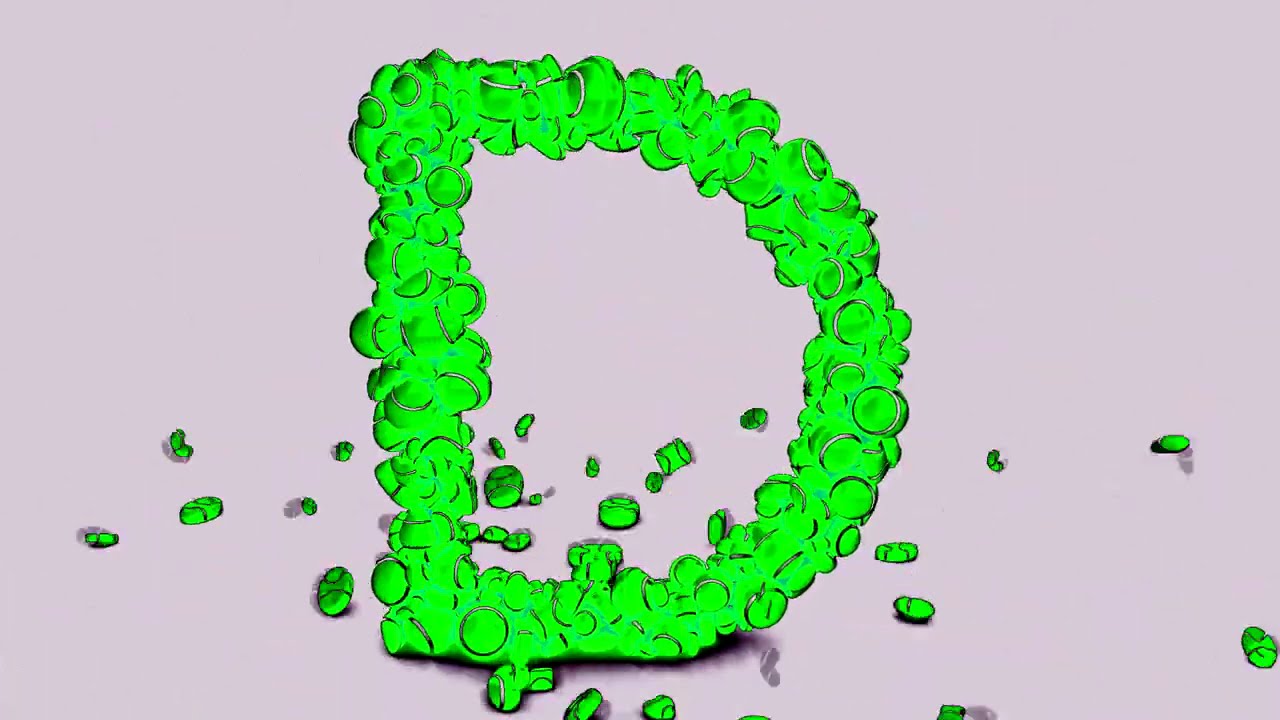 Learn ABC's with 3D Colorful Candies Sponsored By Gamavision Csupo
