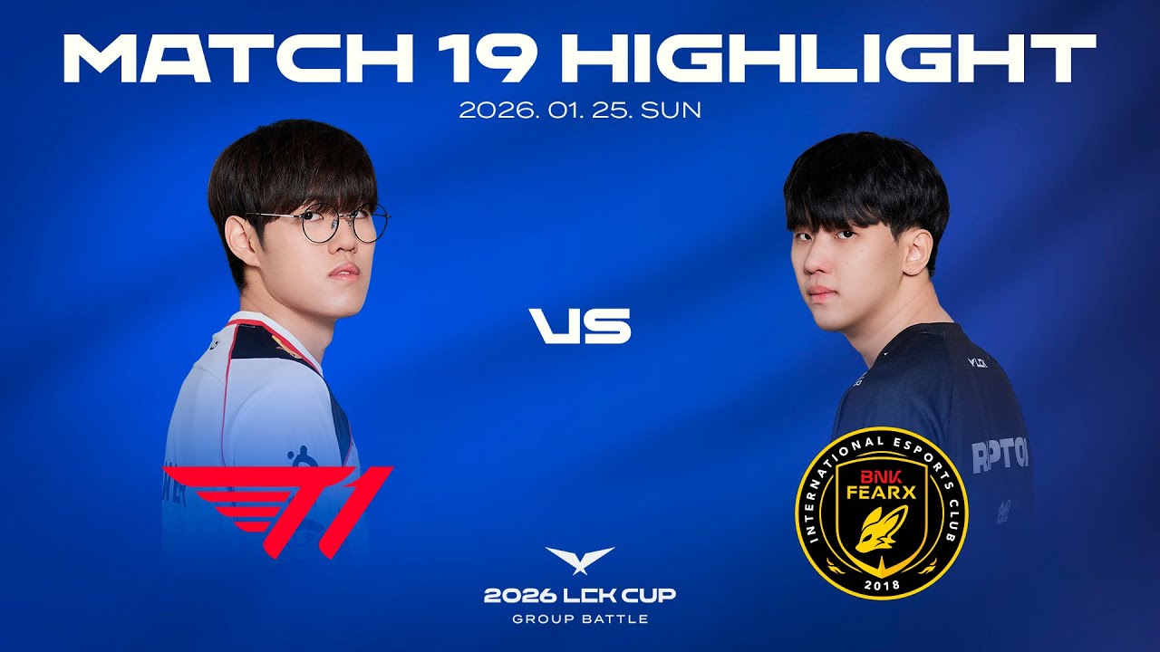 T1 vs BFX | 매치 19 하이라이트 | 2026 LCK CUP