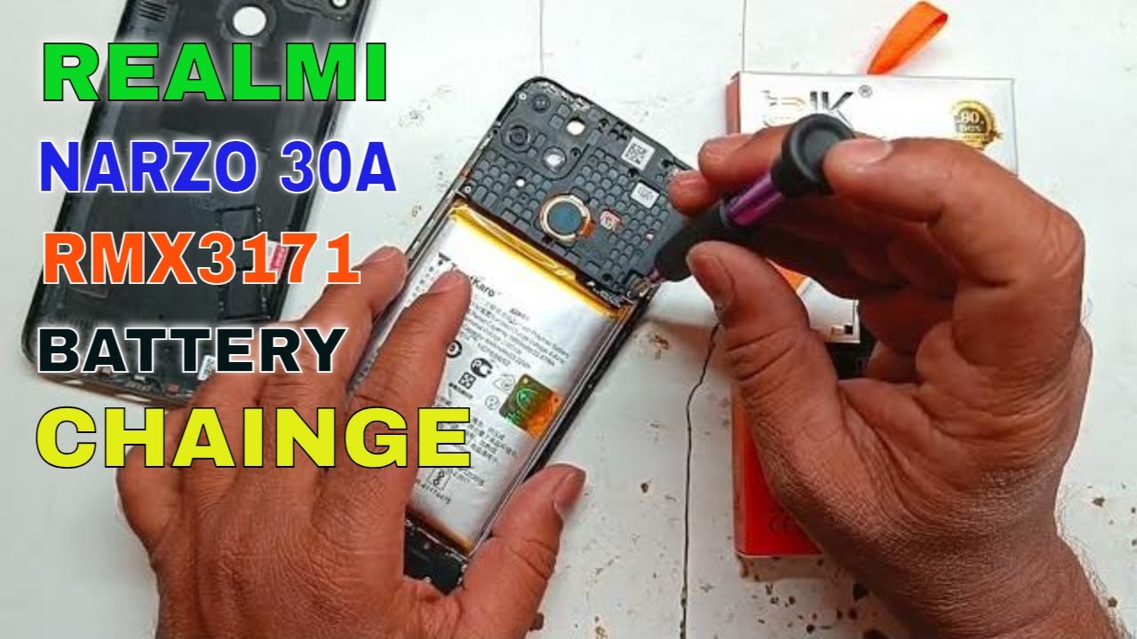 realme narzo 30a battery replacement narzo 30a battery change