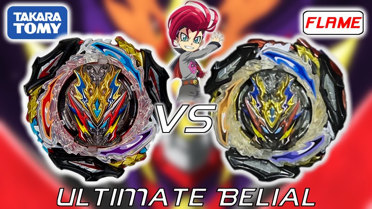 SO SÁNH VÀ ĐÁNH GIÁ - ULTIMATE BELIAL FAKE FLAME VS TAKARA TOMY - beyblade này LIỆU CÓ NẶNG?