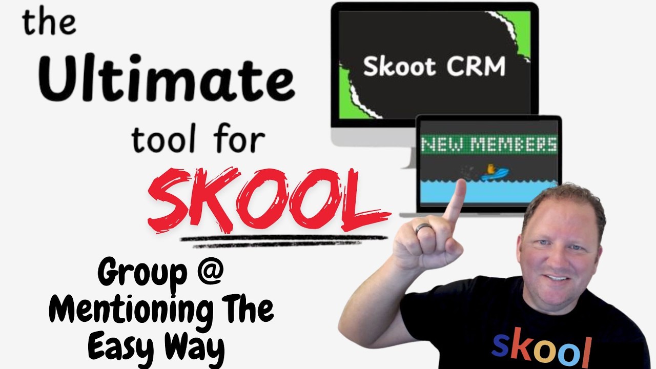 Skoot CRM for Skool Communities: Easy Tagging in a Post or Comment