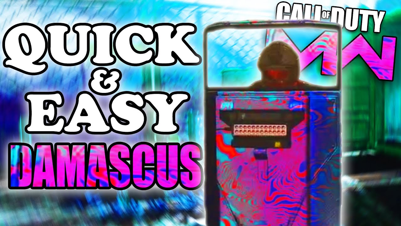 How to Get the RIOT SHIELD GOLD (Rage Included) Modern Warfare DAMASCUS Guide