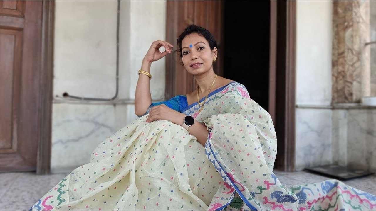 How to drape a starched saree without an assistant