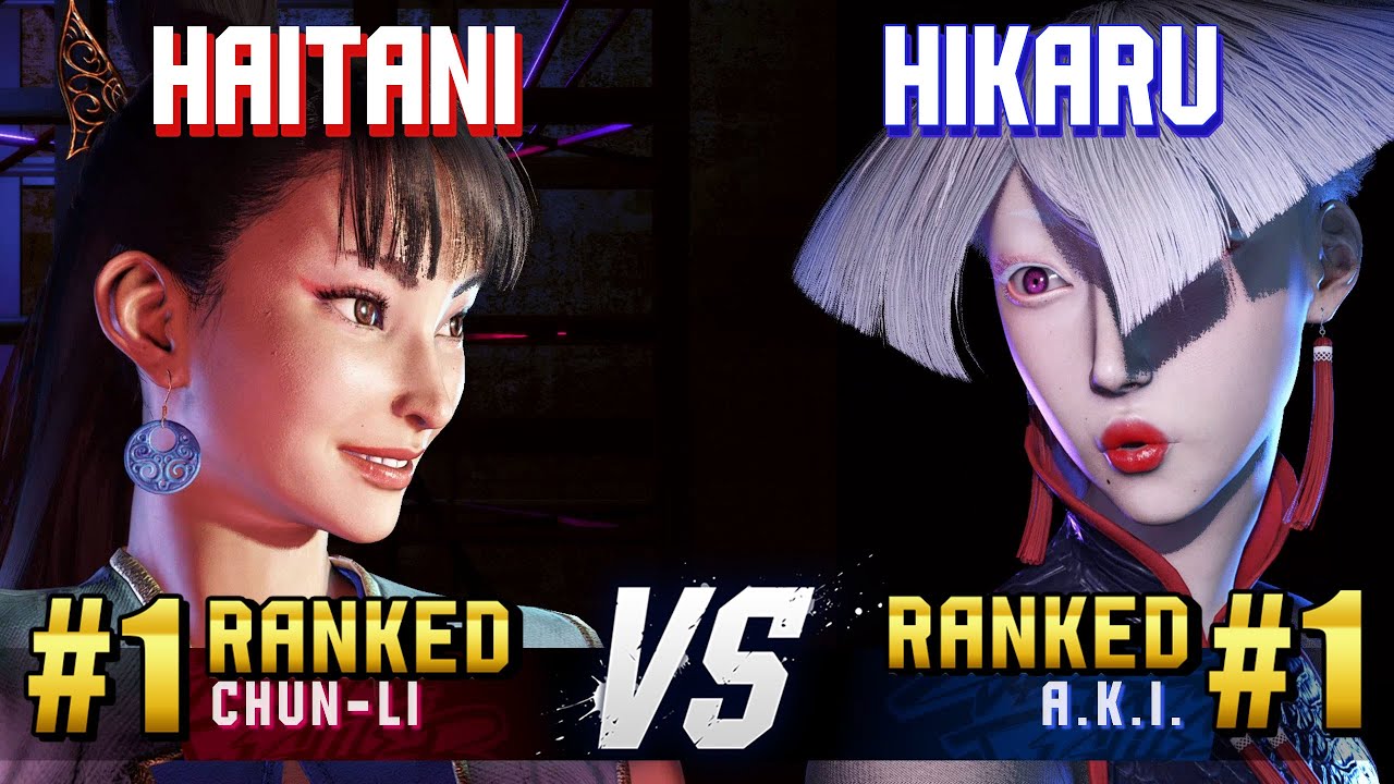 SF6 ▰ HAITANI (#1 Ranked Chun-Li) vs HIKARU (#1 Ranked A.K.I.) ▰ High Level Gameplay