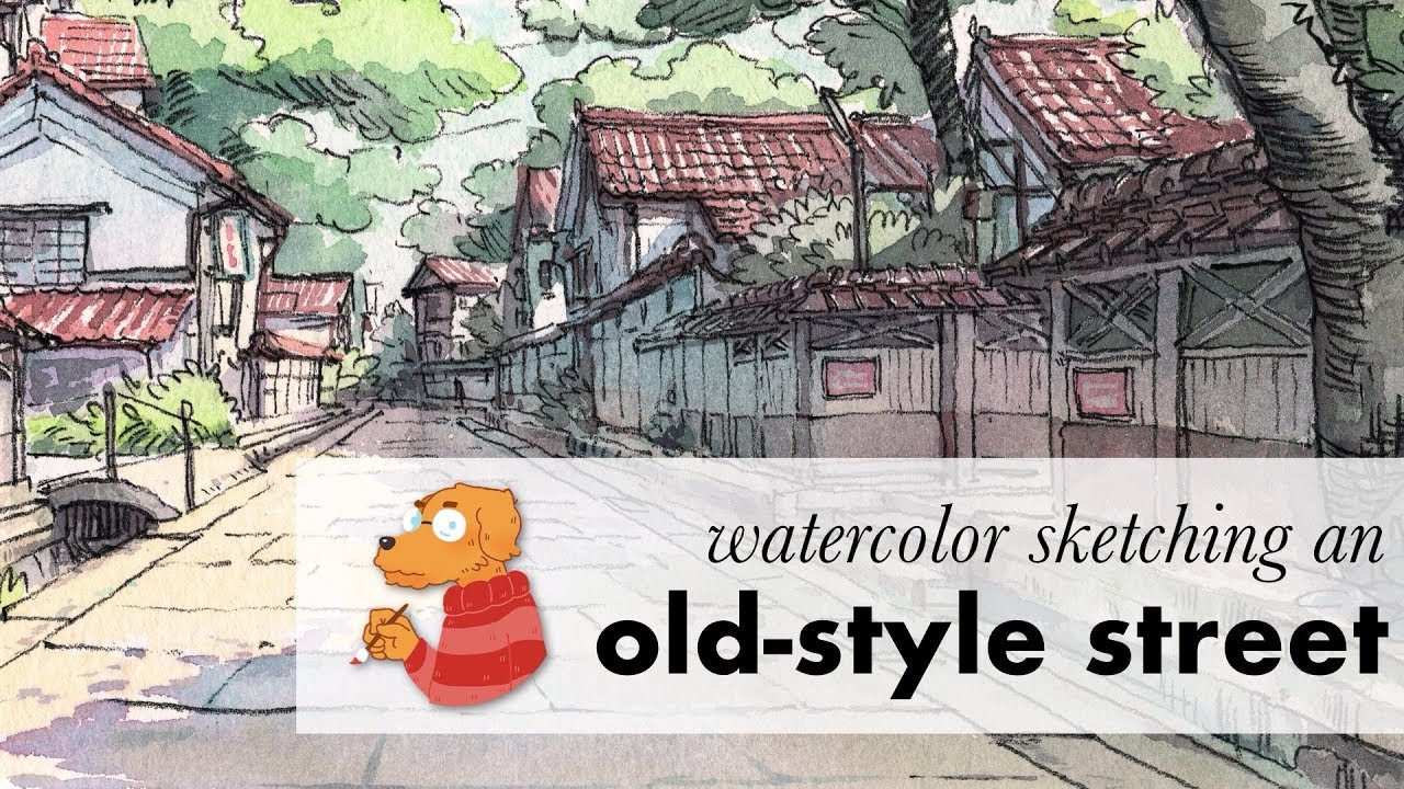 Watercolor sketch from Kanazawa