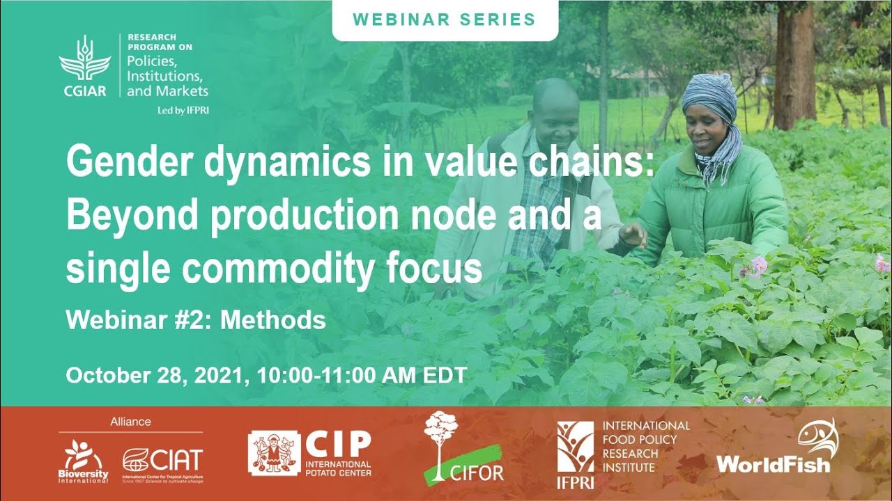 Methods for studying gender dynamics in value chains