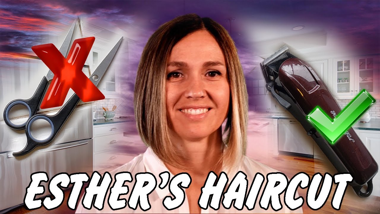 Time For Esther's Haircut | With PAPER scissors! | Undercut in the Back | New Hairstyle
