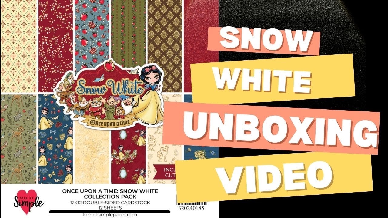 Snow White Once Upon a Time Unboxing #snowwhite #disney #scrapbooking 