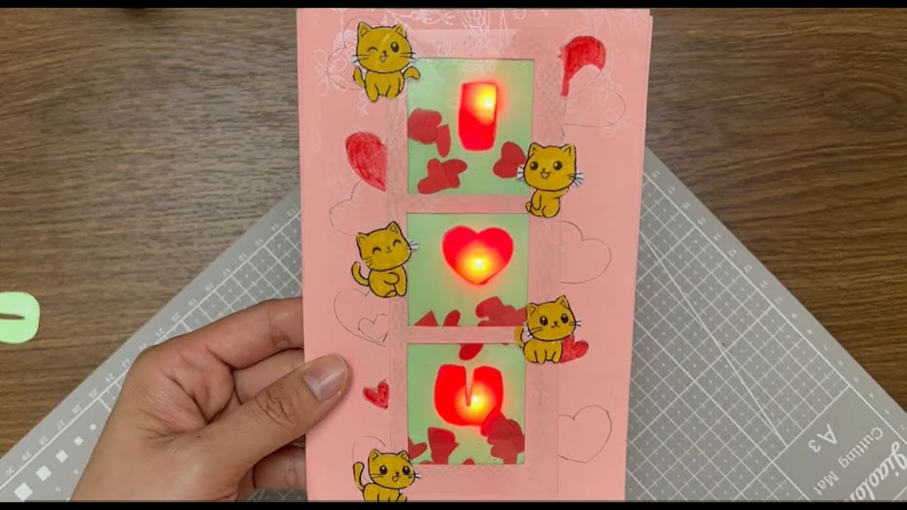 DIY Light-Up Valentine Card | Cute Handmade Paper Craft with LEDs