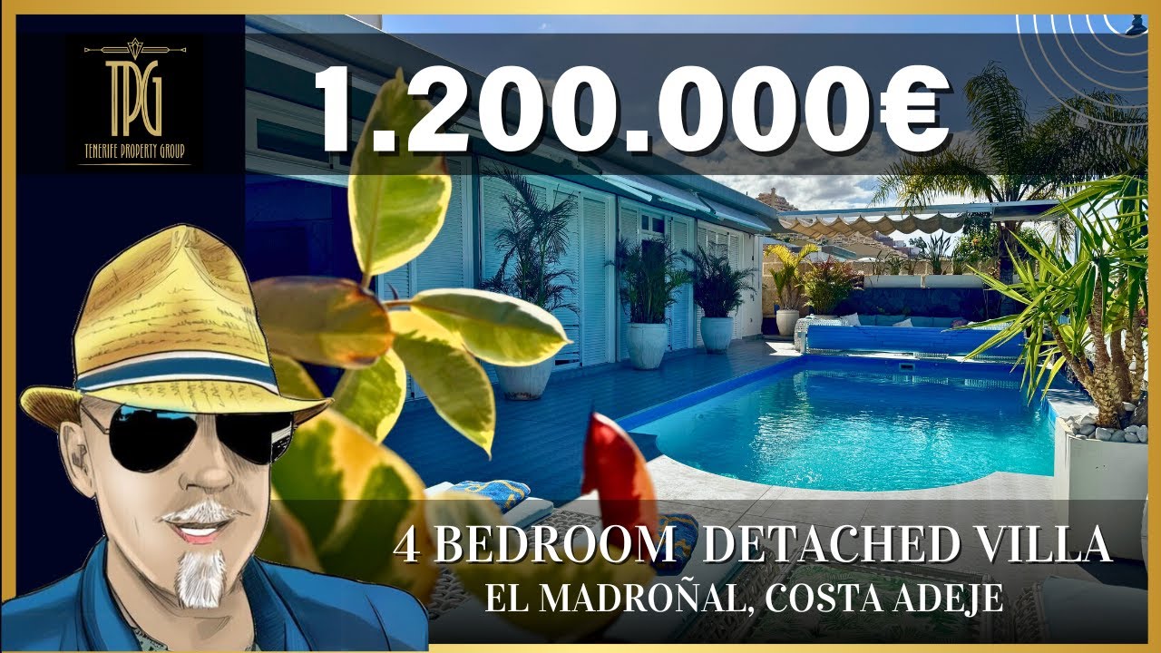 Stunning 4 Bedroom Villa for Sale in El Madroñal, Costa Adeje | Heated Pool & Tropical Garden