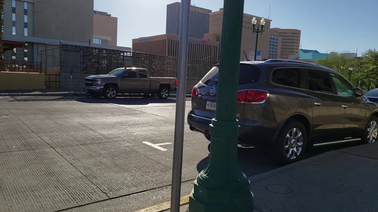 Let's Take A Walk In Downtown El Paso, Texas May 15, 2019 Treadmill Video With Sound
