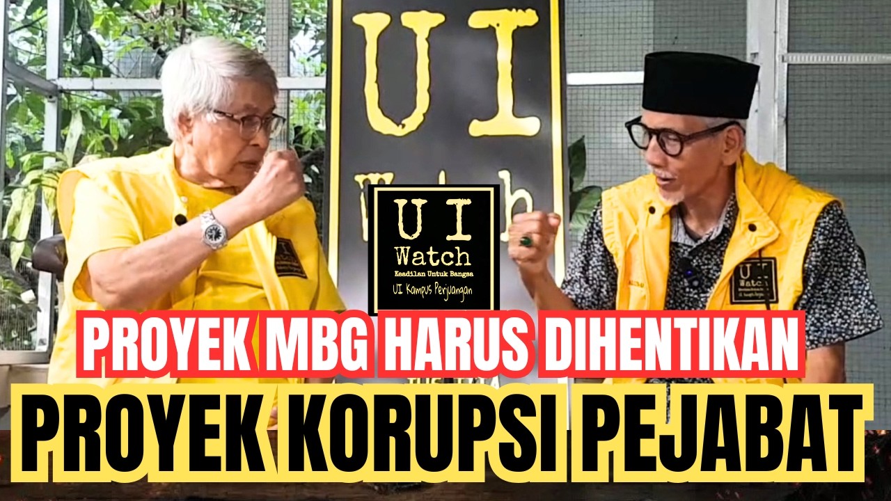 🛑TOKOH UI WATCH KRITISI PROYEK MBG(MAKAN BERGIZI GRATIS)💥MENJADI AJANG BANCAKAN KORUPSI PEJABAT❗️❗️