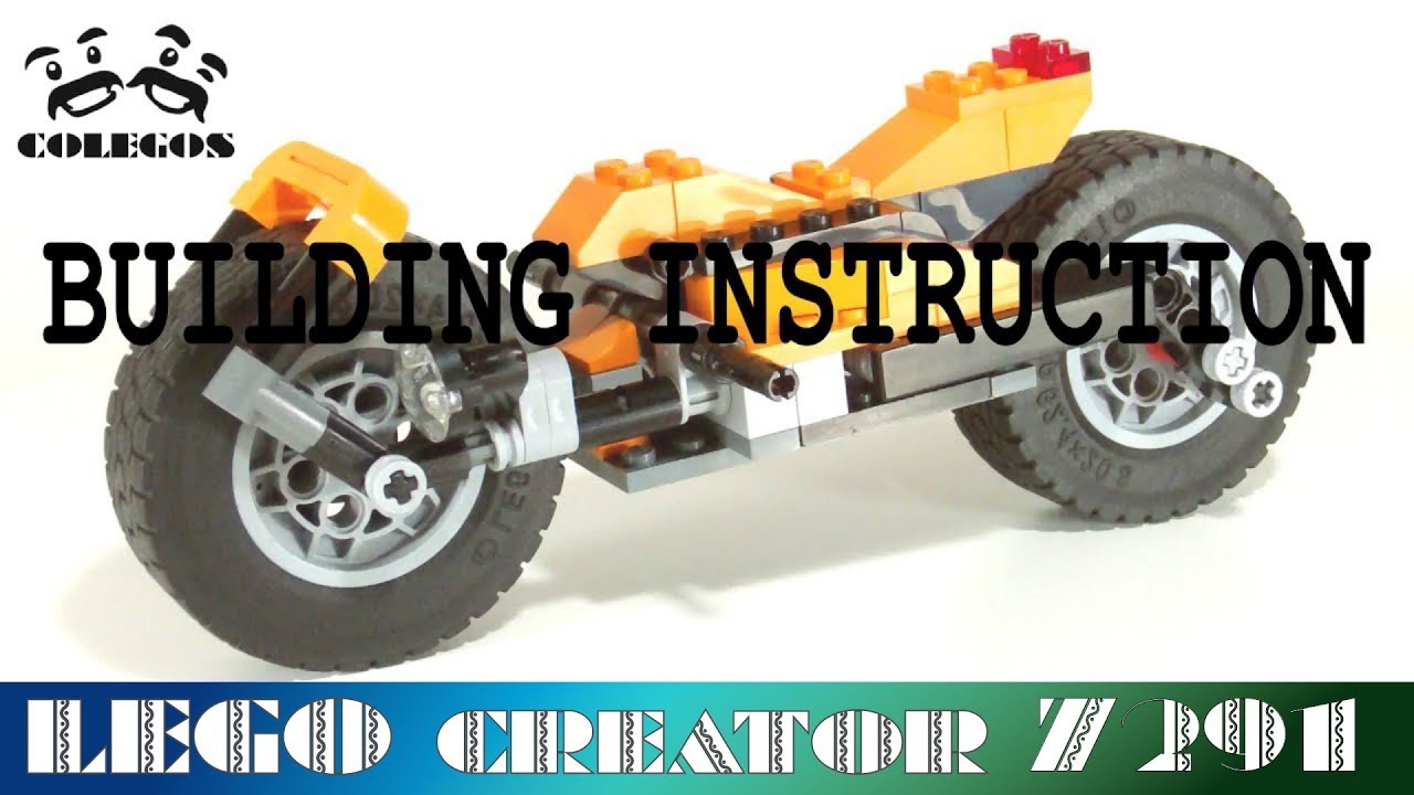 Lego Creator 7291 Race Bike (secret model) - Building Instruction
