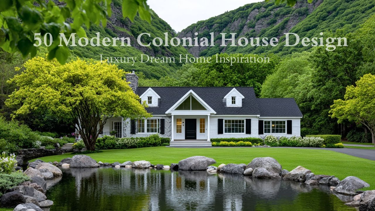 50 Modern Colonial House Design In America – Luxury Dream Home Inspiration