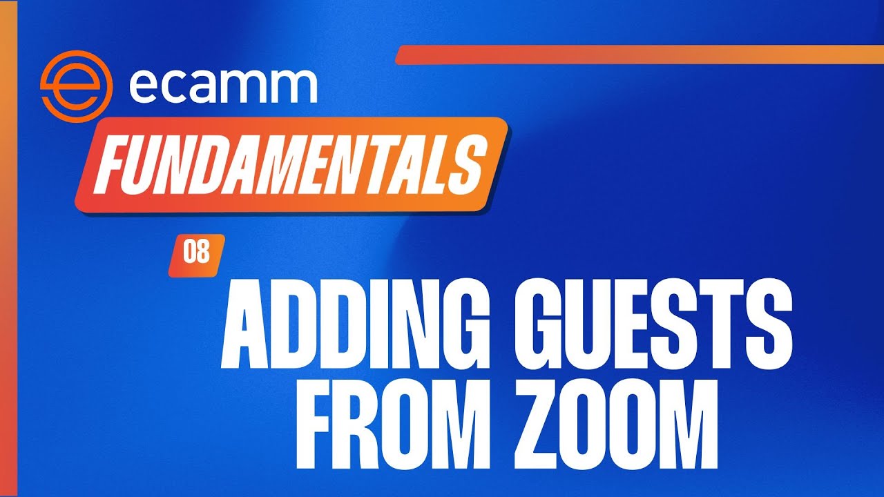 How to Add Zoom Guests in Ecamm | Ecamm Fundamentals
