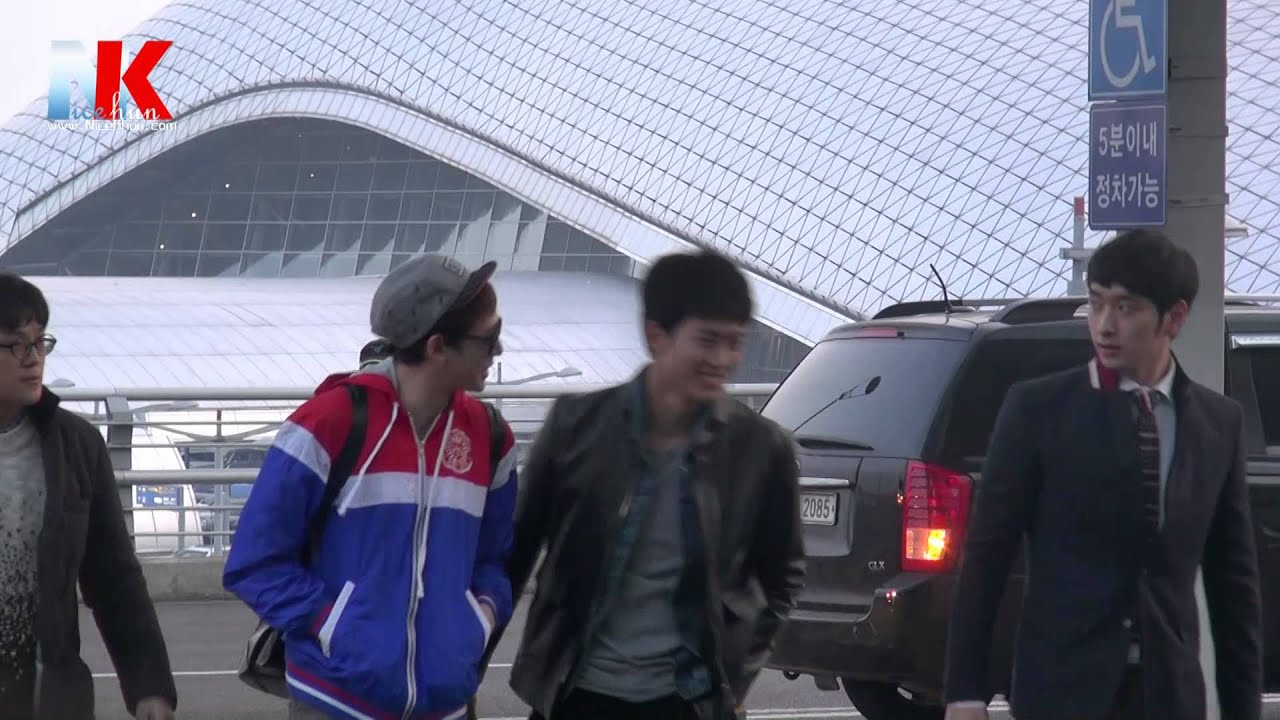 [Fan cam]140221 Incheon airport to Japan[NiceKhun exclusive]